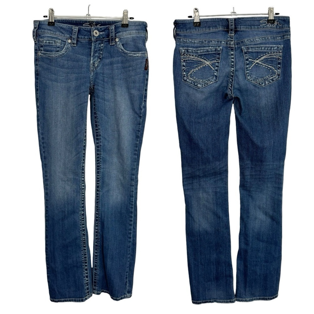 Silver Jeans Aiko Bootcut Womens 28/33 Medium Wash Blue Denim Casual VGUC